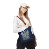 Five-Fold Passport Canvas Tote Bag - Silver