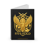 Five-Fold Passport Spiral Notebook - Gold