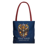 Five-Fold Christian Canvas Tote Bag