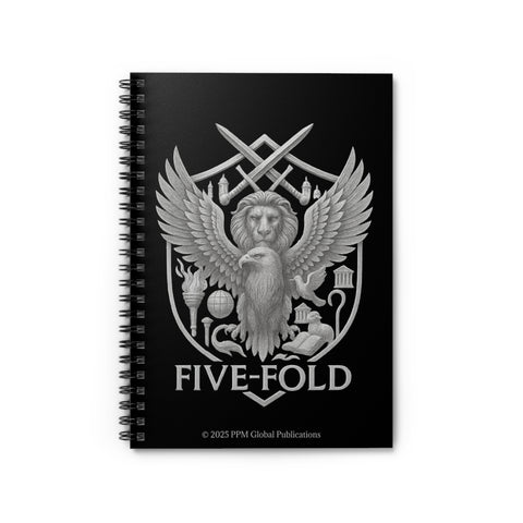 Five-Fold Passport Spiral Notebook - Silver