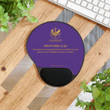 Evangelist Proverbs 11:30 Wrist Rest Mouse Pad — Royal Purple