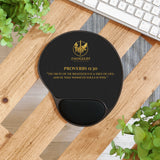 Evangelist Proverbs 11:30 Wrist Rest Mouse Pad — Black