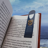 Five-Fold Inspirational Metal Bookmark