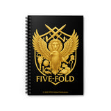 Five-Fold Passport Spiral Notebook - Gold