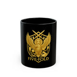 FIVE-FOLD Passport Emblem Mug - Gold