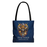 Five-Fold Christian Canvas Tote Bag