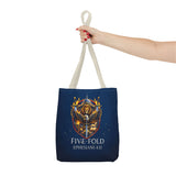 Five-Fold Christian Canvas Tote Bag