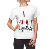 I Love Prophets Women's Cut & Sew Tee, Faith Apparel, Religious T-Shirt, Gift for Believers, Christian Fashion