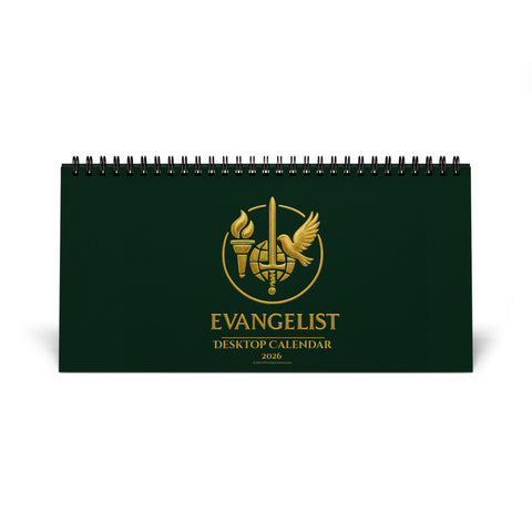 Evangelist 2026 Simplex Desk Calendar — Green