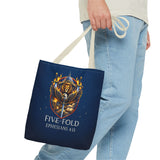 Five-Fold Christian Canvas Tote Bag
