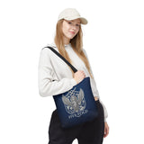 Five-Fold Passport Canvas Tote Bag - Silver
