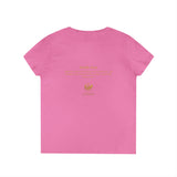 Evangelist V-Neck Women's T-Shirt — (Mark 16:15)