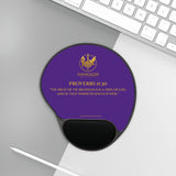 Evangelist Proverbs 11:30 Wrist Rest Mouse Pad — Royal Purple
