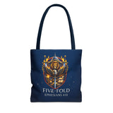 Five-Fold Christian Canvas Tote Bag