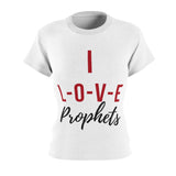 I Love Prophets Women's Cut & Sew Tee, Faith Apparel, Religious T-Shirt, Gift for Believers, Christian Fashion
