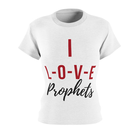I Love Prophets Women's Cut & Sew Tee, Faith Apparel, Religious T-Shirt, Gift for Believers, Christian Fashion