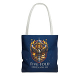 Five-Fold Christian Canvas Tote Bag