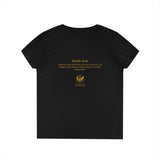 Evangelist V-Neck Women's T-Shirt — (Mark 16:15)