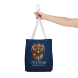 Five-Fold Christian Canvas Tote Bag